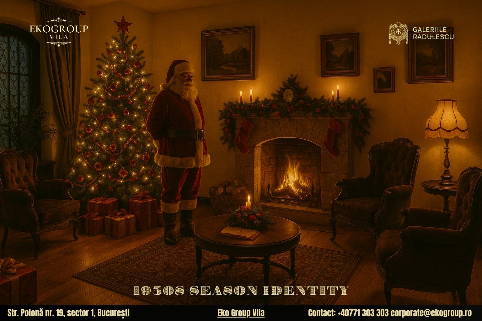 Legenda lui Moș Crăciun în magia Crăciunului anilor ’30 la Eko Group Vila 7 Legenda lui Moș Crăciun în magia Crăciunului anilor ’30 la Eko Group Vila